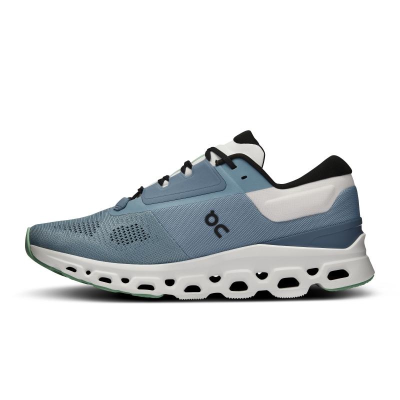 On Running Cloudstratus 3 Men's Road Running Shoes Wash | Metal Blue | HJTCF-0835