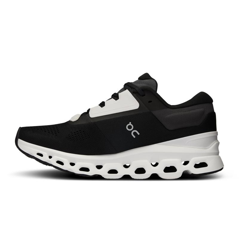 On Running Cloudstratus 3 Women's Road Running Shoes Black | Frost | CTBHO-4250