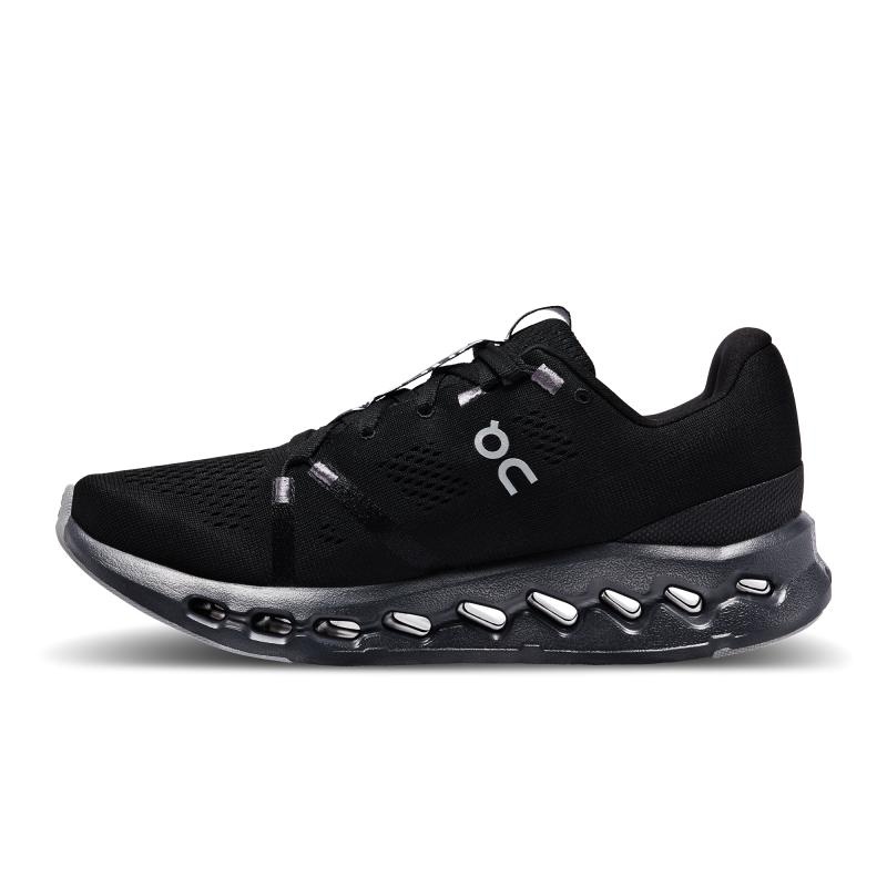 On Running Cloudsurfer Women's Road Running Shoes All Black | QXHBE-6581