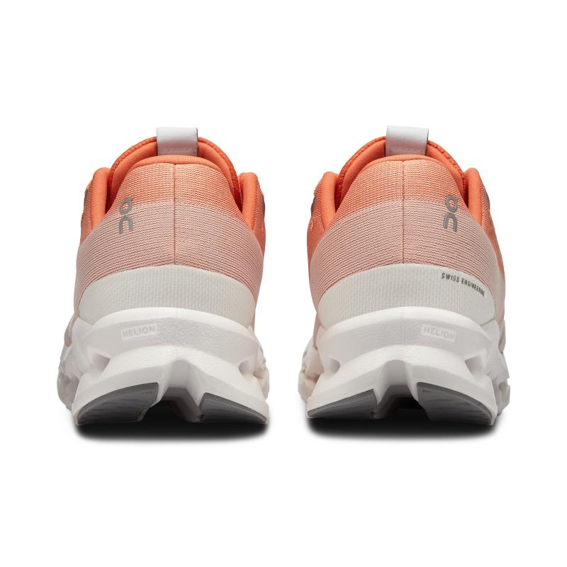 On Running Cloudsurfer Women's Road Running Shoes Flame | White | ITZNR-8215