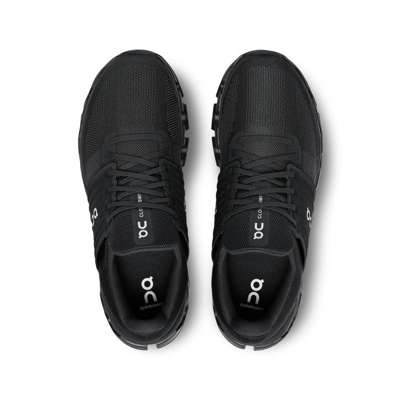 On Running Cloudswift 3 AD Men's Life Shoes All Black | LXSKE-7306