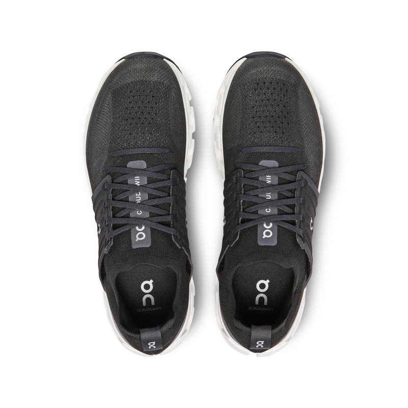 On Running Cloudswift 3 Men's Road Running Shoes All Black | ZNFKR-1032