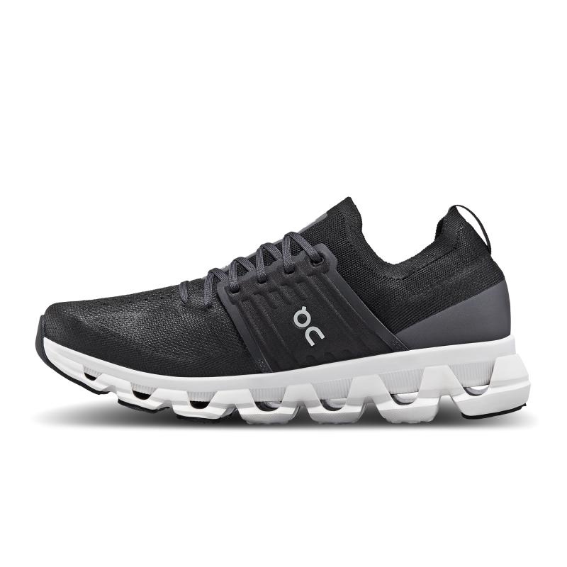 On Running Cloudswift 3 Men's Road Running Shoes All Black | ZNFKR-1032