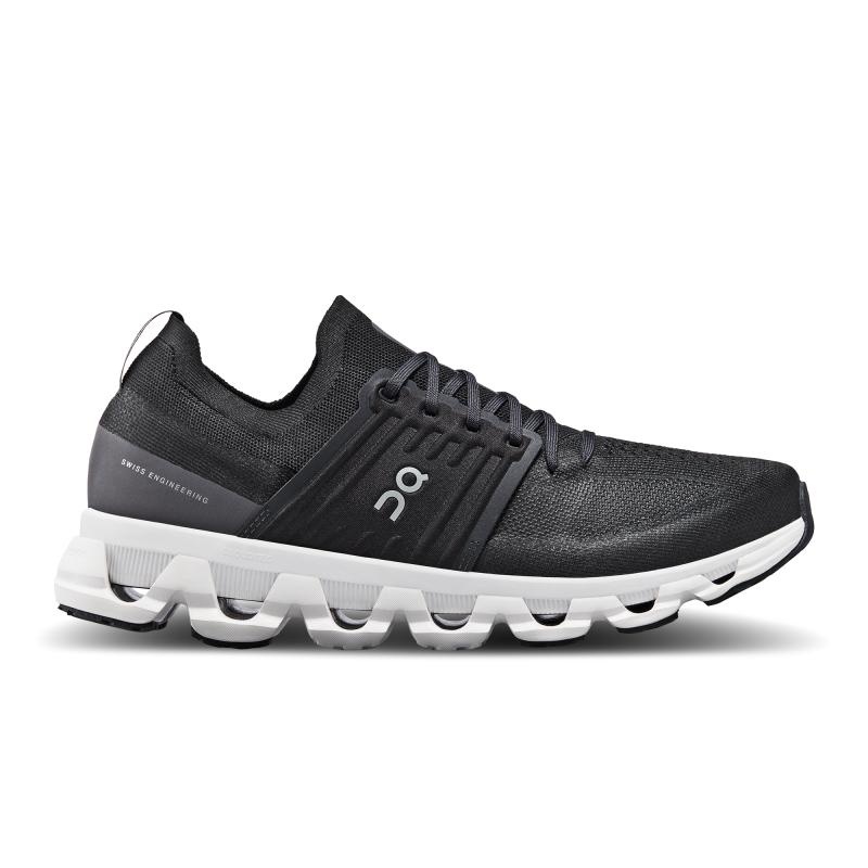 On Running Cloudswift 3 Men\'s Road Running Shoes All Black | ZNFKR-1032