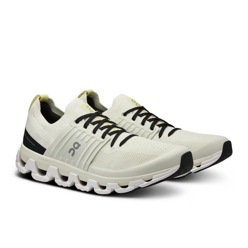 On Running Cloudswift 3 Men's Road Running Shoes Ivory | Black | NRSIM-3450