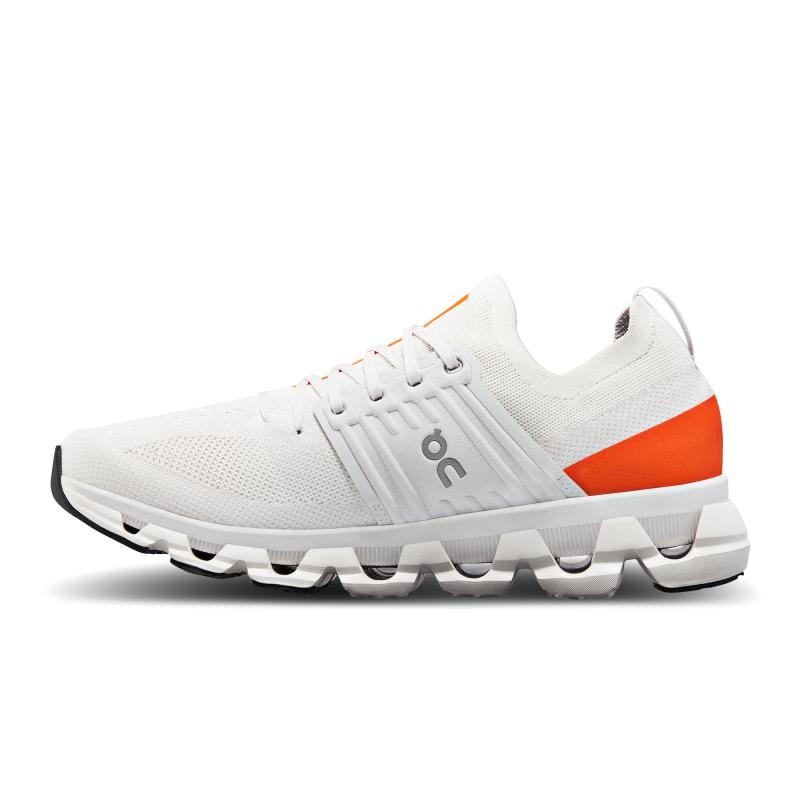 On Running Cloudswift 3 Men's Road Running Shoes Ivory | Flame White | CUFPR-4782