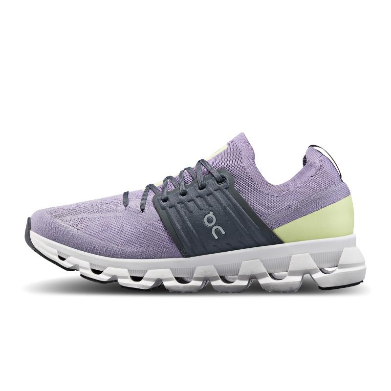 On Running Cloudswift 3 Men's Road Running Shoes Shark | Hay Purple | GXZWL-8412