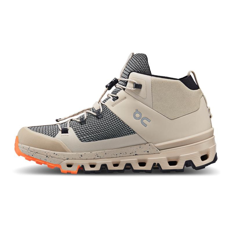 On Running Cloudtrax Sensa Women's Hiking Shoes Sand | Flame Grey | FIJYC-6149