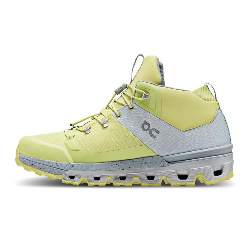 On Running Cloudtrax Waterproof Men's Hiking Shoes Glacier | Zest Grey | EYTBV-1029