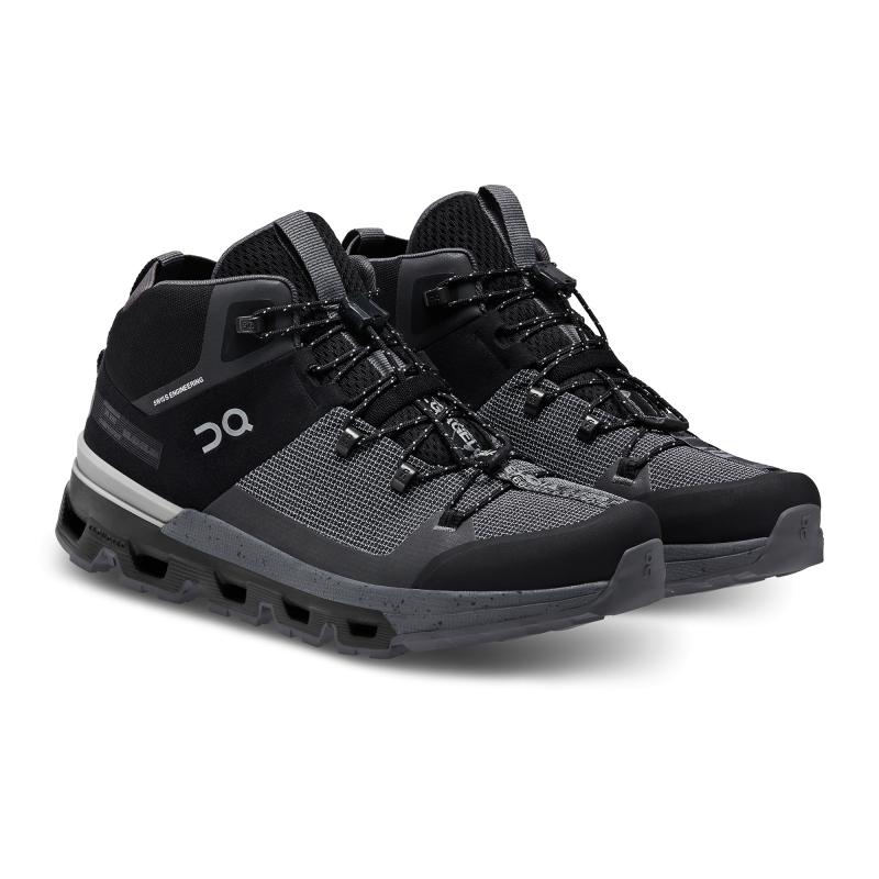 On Running Cloudtrax Women's Hiking Shoes Black | Rock | GTNOV-1039