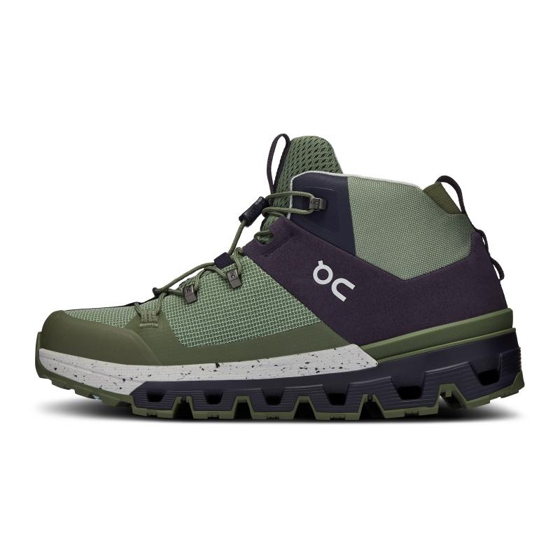 On Running Cloudtrax Women's Hiking Shoes Midnight | Glacier Green | KHVIQ-1234