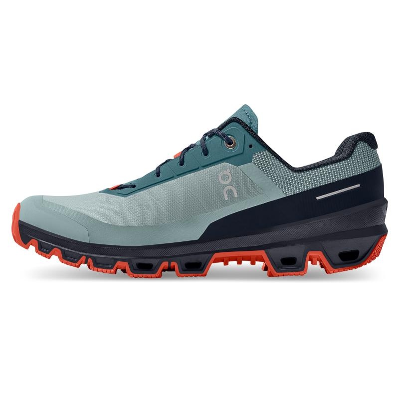 On Running Cloudventure Men's Hiking Shoes Cobble | Ink Mint | ZCIDR-8209