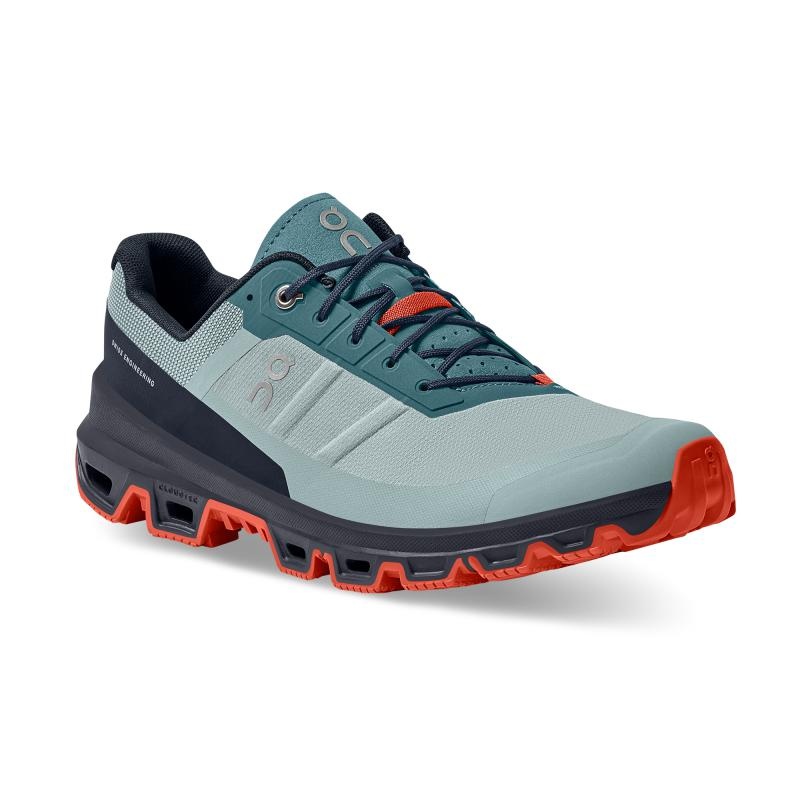 On Running Cloudventure Men's Hiking Shoes Cobble | Ink Mint | ZCIDR-8209