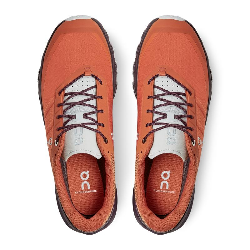 On Running Cloudventure Men's Trail Running Shoes Flare | Mulberry Orange | WPOTY-2065