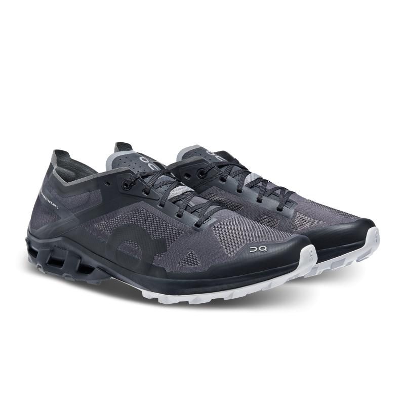 On Running Cloudventure Peak 3 Men's Hiking Shoes Black | Glacier | MSQLT-7380