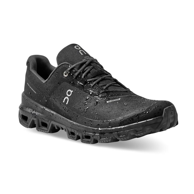 On Running Cloudventure Waterproof Men's Trail Running Shoes Black | VXISK-6940