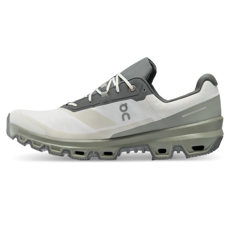 On Running Cloudventure Waterproof Men's Hiking Shoes Ice | Kelp Grey | TJQHB-1570