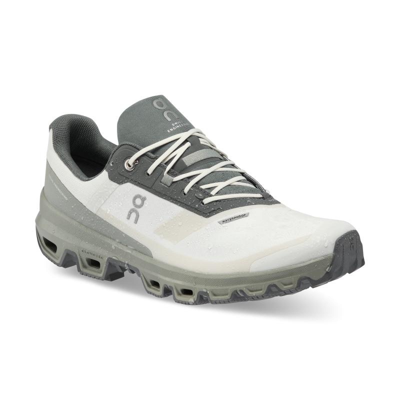 On Running Cloudventure Waterproof Men's Hiking Shoes Ice | Kelp Grey | TJQHB-1570