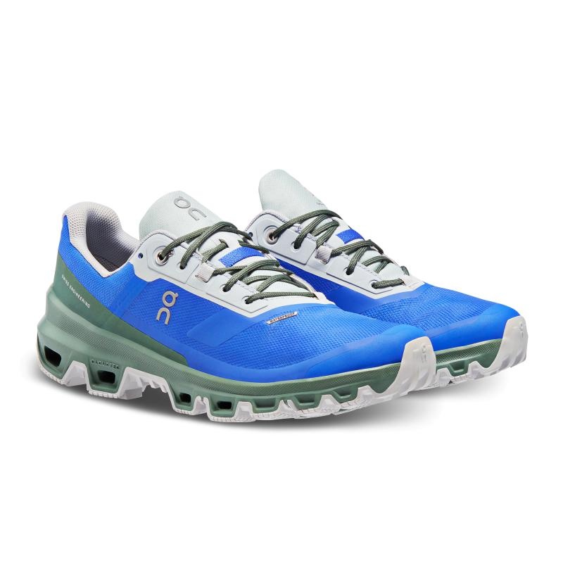 On Running Cloudventure Waterproof Women's Trail Running Shoes Cobalt | Ivy Blue | IGUQO-5806