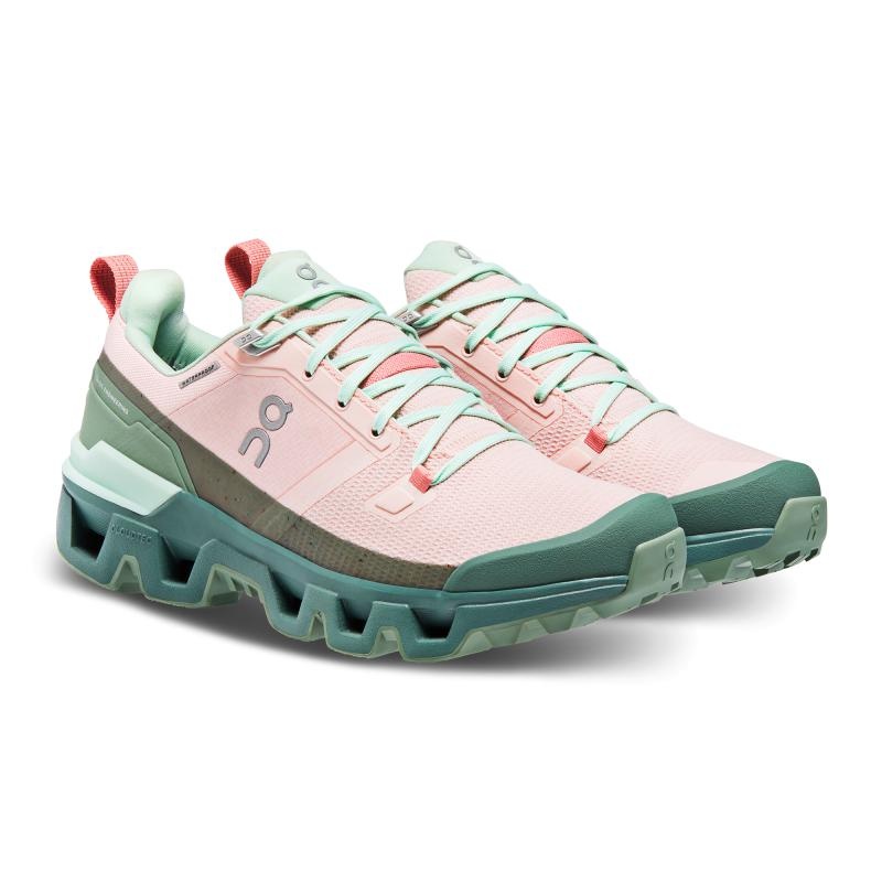 On Running Cloudventure Waterproof Women's Hiking Shoes Doe | Ivy Pink | ISGLC-6489