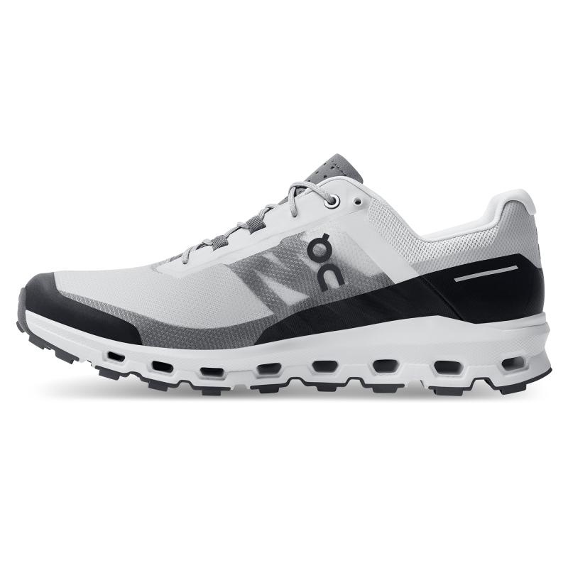 On Running Cloudvista Men's Hiking Shoes Glacier | Black | KZYTJ-8576