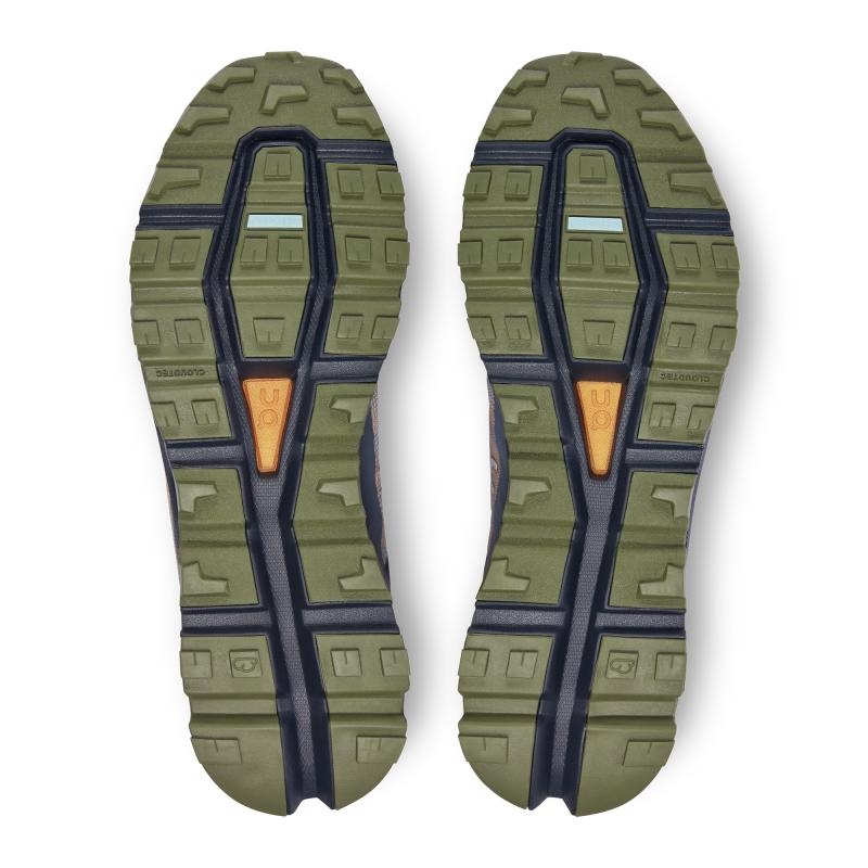 On Running Cloudvista Men's Hiking Shoes Midnight | Olive | MVGJE-9028