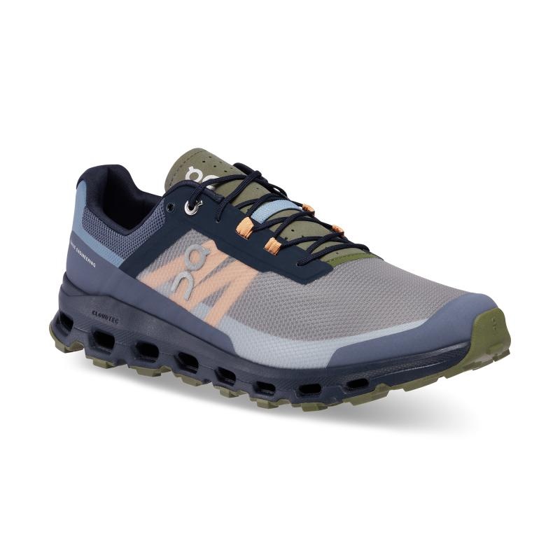 On Running Cloudvista Men's Hiking Shoes Midnight | Olive | MVGJE-9028