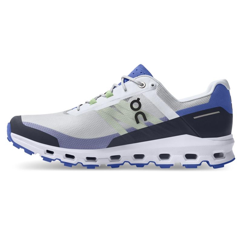 On Running Cloudvista Men's Hiking Shoes Frost | Ink Grey Blue | PUOSW-8791