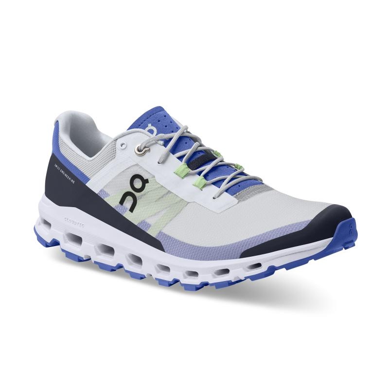 On Running Cloudvista Men's Hiking Shoes Frost | Ink Grey Blue | PUOSW-8791