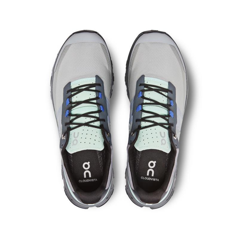 On Running Cloudvista Men's Trail Running Shoes Alloy | Black | QPIBW-9246