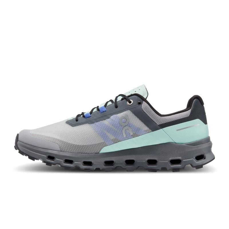 On Running Cloudvista Men's Trail Running Shoes Alloy | Black | QPIBW-9246