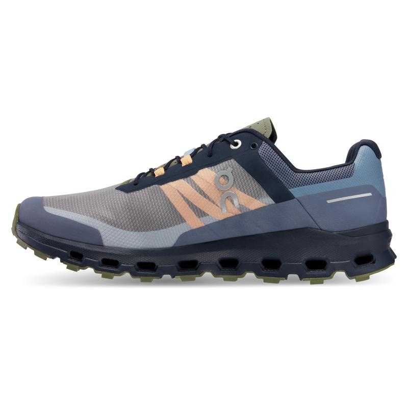 On Running Cloudvista Men's Trail Running Shoes Midnight | Olive | WENFV-8720