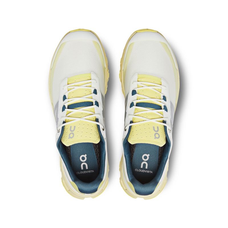 On Running Cloudvista Men's Trail Running Shoes Ivory | Endive Yellow | RDJNQ-1932