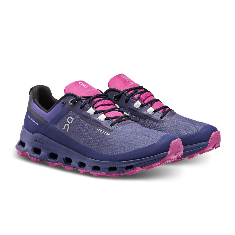 On Running Cloudvista Waterproof Women's Trail Running Shoes Flint | Acai Purple | TVOQN-0547