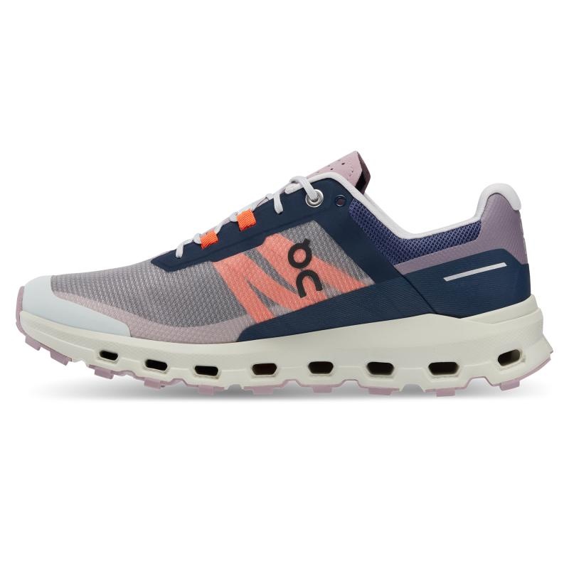 On Running Cloudvista Women's Trail Running Shoes Midnight | Mineral Grey | EAXQB-7316