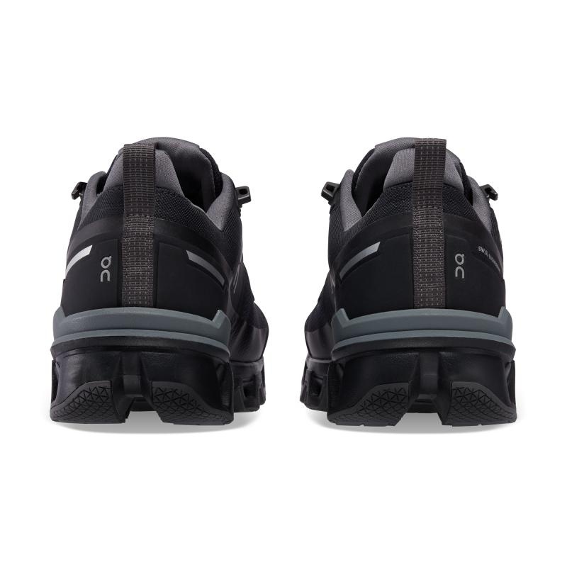 On Running Cloudwander Waterproof Men's Hiking Shoes Black | Eclipse | YEGMT-3276