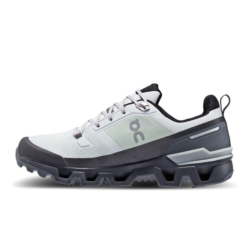 On Running Cloudwander Waterproof Men's Hiking Shoes Glacier | Eclipse Grey | FQEYA-2185