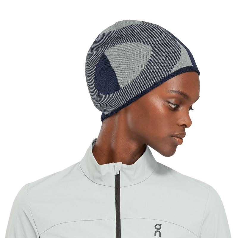 On Running Explorer Merino Men's Beanie Moss | Navy | DEYNX-0348