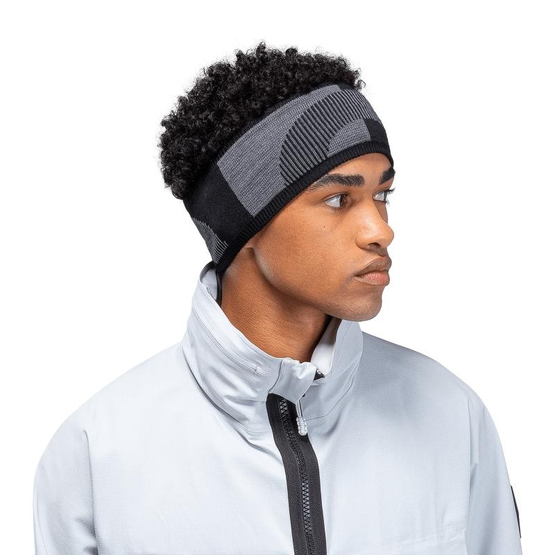 On Running Explorer Merino Men's Headband Rock | Black | VKYTH-2678