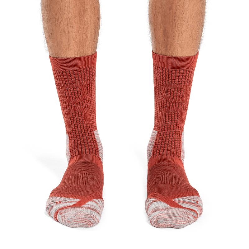 On Running Explorer Merino Men's Sock Chili | Red | JFNLA-8957