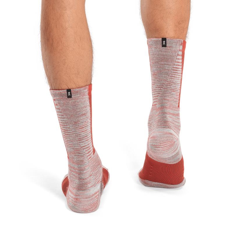 On Running Explorer Merino Men's Sock Chili | Red | JFNLA-8957