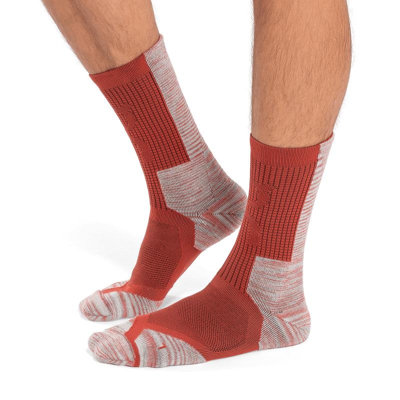 On Running Explorer Merino Men\'s Sock Chili | Red | JFNLA-8957