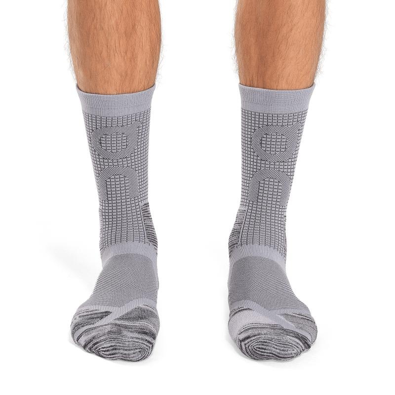 On Running Explorer Merino Men's Sock Lilac | Eclipse Grey | NOYMK-9825