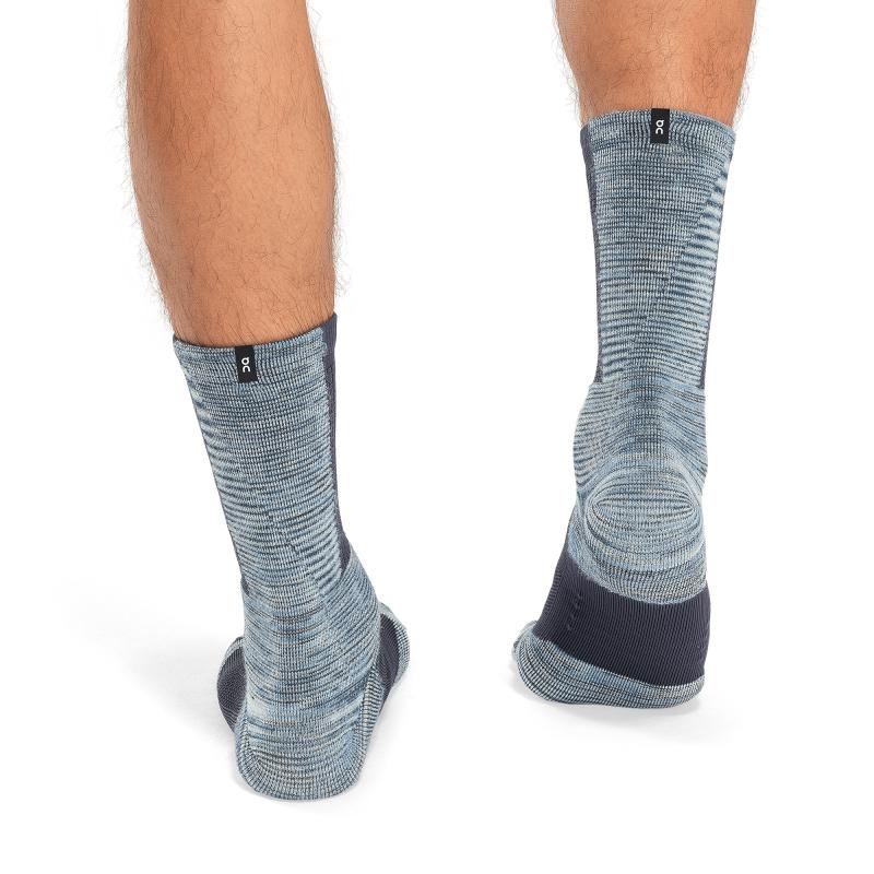 On Running Explorer Merino Men's Sock Midnight | Cobalt Navy | NQTCW-9378