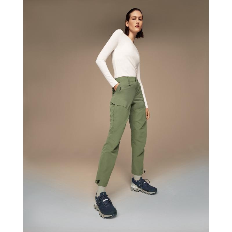 On Running Explorer Women's Pant Taiga White | UVSNJ-7258