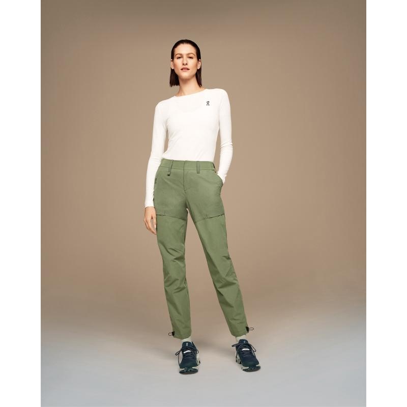 On Running Explorer Women's Pant Taiga White | UVSNJ-7258