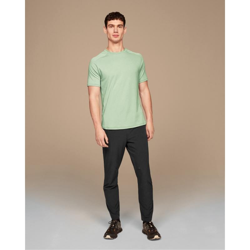 On Running Focus-T Men's T-Shirt Moss Mint | YWDJG-9302