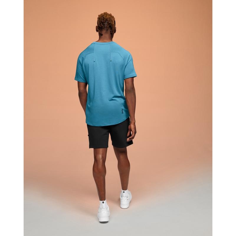 On Running Focus-T Men's T-Shirt Stellar Blue | WGAJO-4603