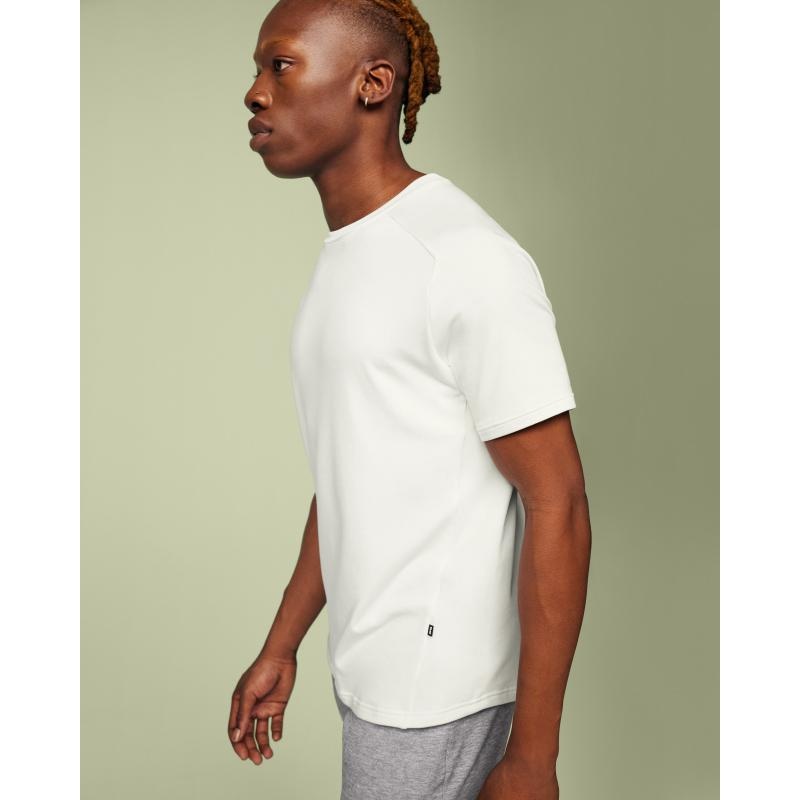 On Running Focus-T Men's T-Shirt White | QXPHM-7164