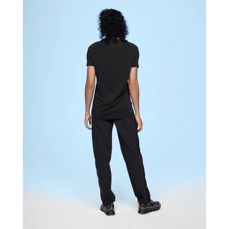 On Running Focus-T Women's T-Shirt Black | JSKWV-2976